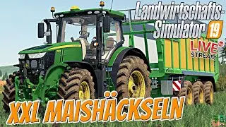 LS19 LIVE🔴: XXL MAISH&Auml;CKSELN - BRANDNEUER JOHN DEERE 7R 🚜[PC]│Landwirtschafts Simulator 19 - FS19