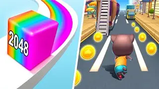 Jelly Run 2048 VS Cat Runner - Gameplay Walkthrough - All Levels IOS,  (Ep-16)