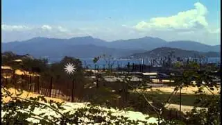Headquarters of 124th  Transportation Command, harbor master's office and pier ar...HD Stock Footage