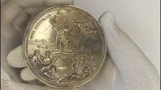 Мега крутая и дорогая медаль 1697г. 🔥🔥🔥#numismatica#taler#история#раритет#медаль#Рисвикский#мир