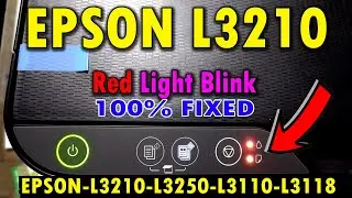 Epson L3210 red light blinking solution ! Epson L3210 Fix Red Light Blinking 100% Working #epson