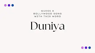 Bollywood Song Association Game 17: One Word, One Song