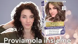 TINTA SOTTOTONO FREDDO A CASA 🏡 L'OREAL EXCRLLENCE COOL CREME ANTI GIALLO BIONDO FREDDO 7.11