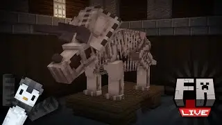 Creative Planning the Park Visitor Center! - Minecraft Dinosaurs LIVE (Fossils and Archaeology Mod)