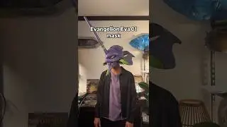3D printed Evangelion Eva 01 mask #3dprinting #evangelion #eva01 #custom #cosplay #mask #anime