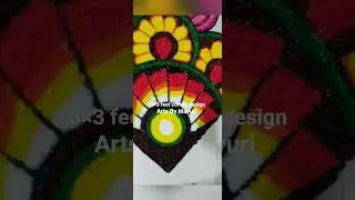 Handcrafted wool felt rangoli to brighten up any corner. Customization available! DM for orders.