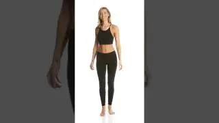 Hard Tail Contour Waist Wrap Around Cotton Legging | SwimOutlet.com