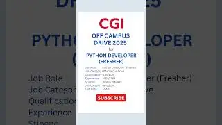 Next-Level CGI Openings 2025   #trending #job #placement #viral #cgi  #dailyjobupdates #trendingnow