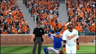 MLB 15 The Show PS4 Full Raw Gameplay - Royals @ Orioles