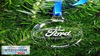 Bauble Acrylic FORD ROUND Christmas Tree Decoration Gift personalised engraved eBay