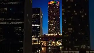Canary Wharf after sunset #london #shorts