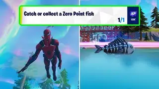 How to EASILY Catch or collect a Zero Point fish | Fortnite Week 14 Challenge Guide