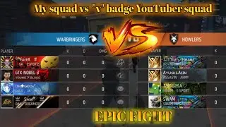 SWAM FF SQUAD VS MY SQUAD.. ⚡⚡... CS BEST MATCH....   @SWAM13 ...