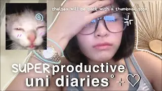 UNI DIARIES 🎧🗯️ | getting my life back together, SUPER productive vlog, studying, exercising
