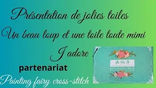 Présentation de toiles #pointdecroix #crossstitch partenariat #paintingfairycrossstitch . j adore !