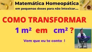 Transformar metros quadrados em centímetros quadrados