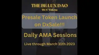 $BUX Token Presale Live AMA Session with Founder