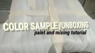 UNBOXING SAMPLE FROM THE COSTUMER/BUHAY COLORTECH#paintandmixingtutorial