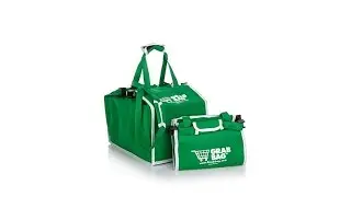 Grab Bag Deluxe Reusable Shopping Bags with Cart Clips 2...