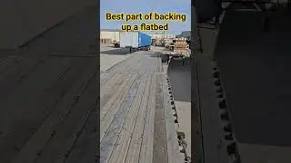 backing up a flatbed