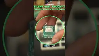 Silent and Thocky switch! #mechanicalkeyboard #keyboardasmr #thockyswitches #silentkeyboard #keebs