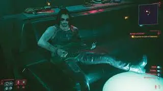 Johnny Silverhand (Keanu Reeves) playing 