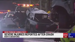 Driver extricated from North Branford crash, severe injuries reported