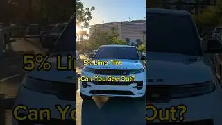 Looking Out of Dark Window Tint: Inside the 2023 Range Rover