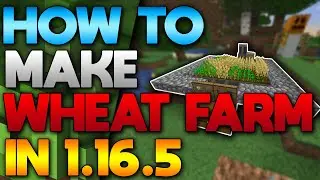 Minecraft Farm Tutorial 1.16.5 - How To Make Wheat Farm In Minecraft 1.16.5 (2021)