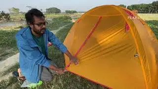 ক্যাম্পিং বা ব্যাকপ্যাকিং এর তাবু সেট করবেন যেভাবে– How to setup a backpacking dome tent
