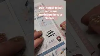 How I set self-care reminders in my planner. #erincondren #plannercommunity