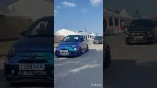 Abarths leaving car show #abarth #carshow