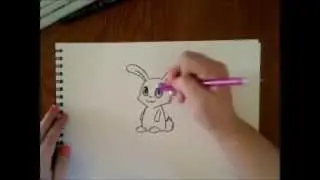 Drawing and Coloring a Chibi Bunny
