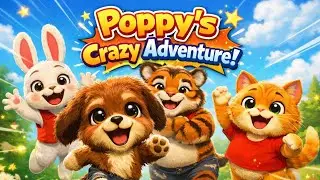 Cute animal puppy,rabbit Tiger and cat, Crazy adventure 🥰❤️