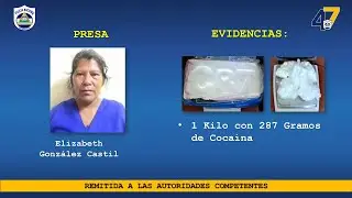 Policía Nacional captura a dos mujeres que se les encontró cocaína