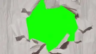 Paper Transition Greenscreen Template