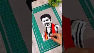 dedicated to all the thalapathy fans and supporters #art #pencilportrsit #pencilsketch #pencilart