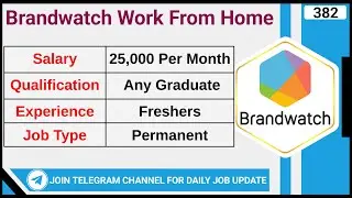 Brandwatch Work From Home | Customer Support Advisor Jobs | Full Time Job | Online Job
