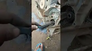 Hero Destiny 125 Engine Cleaning Process start