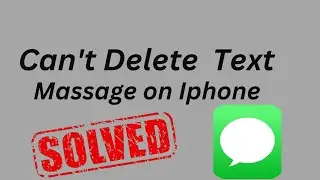 Can't Delete Text Messages on iPhone | How to Fix Can't Delete Text Messages on iOS |