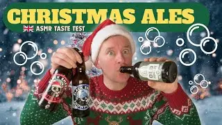 ASMR-дегустация праздничного эля 🎅🏻🍺🎄 Эль из Нортумбрии (наливание, шипучее покалывание, звон и т...
