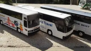 Collection Kollektion USA Bus Busses Neoplan Setra 1:87 Rietze Herpa
