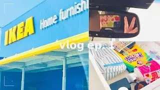 vlog ep. 1 🧃:: cleaning, british store, ikea, & animal crossing !!