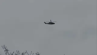 Private Sikorsky S76C [M-JCBC] flying above Willesden Junction station