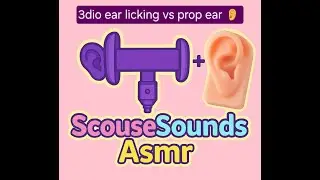 INTENSE 3DIO vs prop ear licking ASMR!!!