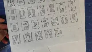Block lettering and perspective