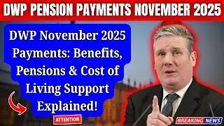Выплаты DWP за ноябрь 2025 г.: разъяснения по пособиям, пенсиям и поддержке прожиточного минимума!