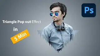 Photoshop Triangle Pop out Effect in Just 5 minutes | Photoshop Tutorial