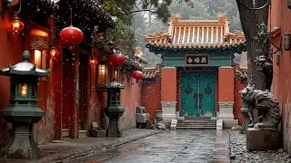 Relaxing Asian Winter Music ~ Peaceful Ancient Temple Melodies for Sleep & Healing