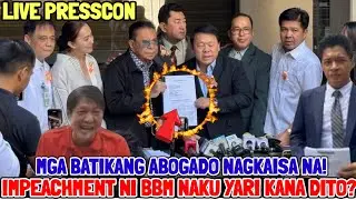 LIVE PRESSCON MGA BATIKANG ABOGADO NAGHAIN IMPEACHMENT KAY BBM ATTY RESPICIO YARI KA DITO?